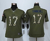 Women Nike Limited Miami Dolphins #17 Tannehill Green Salute To Service Jersey,baseball caps,new era cap wholesale,wholesale hats